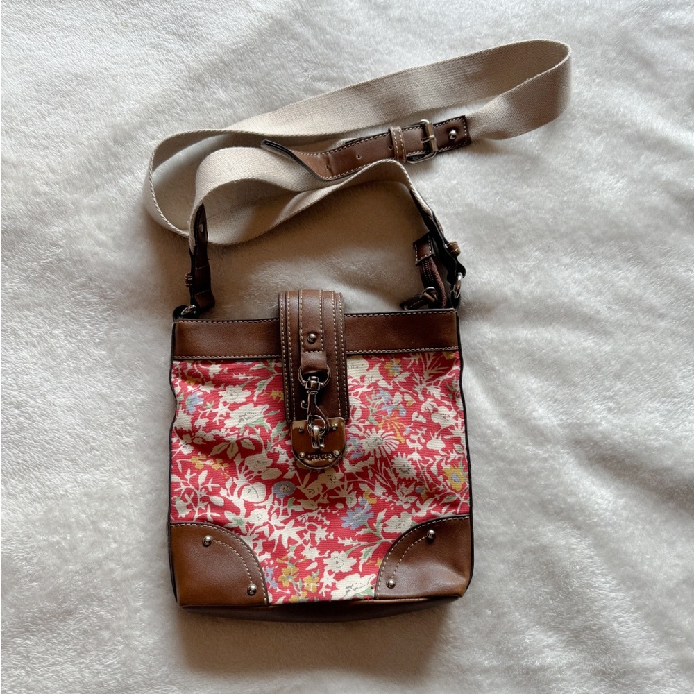 Floral Crossbody Bag Adjustable Strap